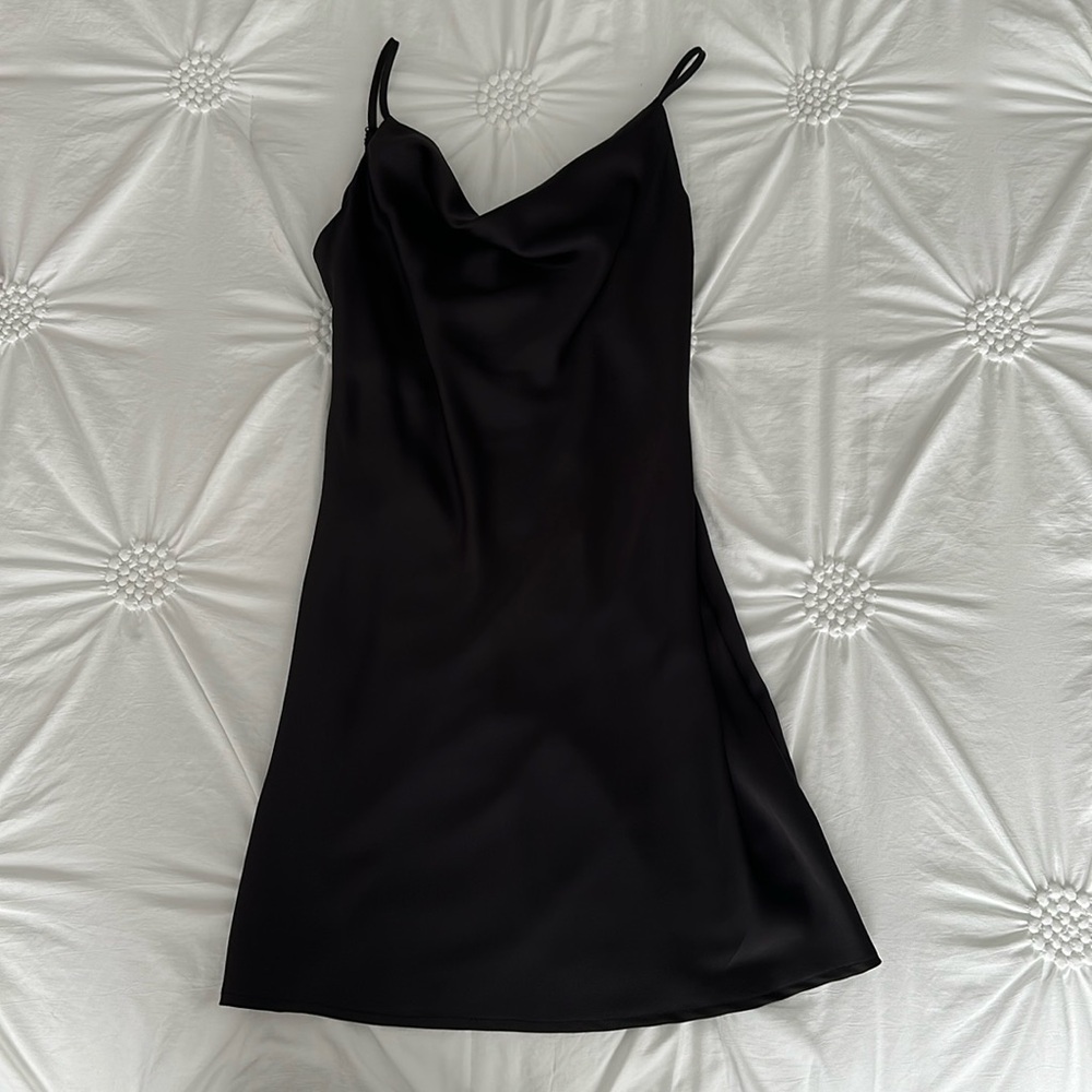 Urban Oufitters Silk Mini Cowl Neck Dress